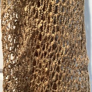 Lauren Ralph Lauren Crocheted Tan Long Scarf